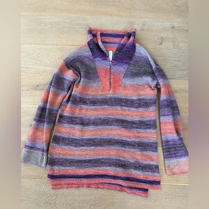 Daily Practice by Anthropologie Franconia half-zip tunic cozy Yoga sweater - M